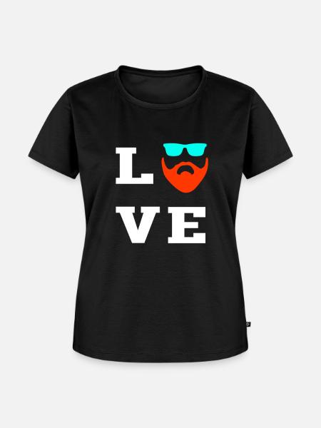 Bart für Bartträger - Frauen Premium Bio T-Shirt - Schwarz