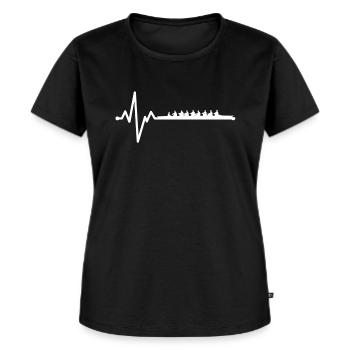 Aviron rameur cadeau je huit quatuor aviron - T-shirt Premium bio Femme - noir - Devant - Selfina (174cm)