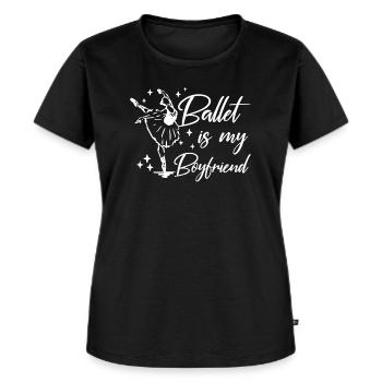 Danseuse de ballet ballerine - T-shirt Premium bio Femme - noir - Devant - Selfina (174cm)