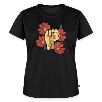 Feminismus Frauenpower Feminist - Frauen Premium Bio T-Shirt - Schwarz - Vorne - Selfina (174cm)