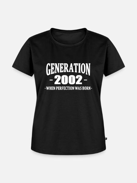 Generation 2002 - Frauen Premium Bio T-Shirt - Schwarz