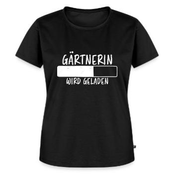 Gärtnerin Spruch Blume Lustiges Gärtnerin Geschenk - Frauen Premium Bio T-Shirt - Schwarz - Vorne - Selfina (174cm)