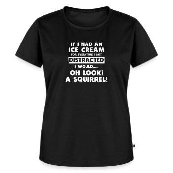 ADHD Ice Cream Gift - Women's Premium Organic T-shirt - black - Front - Selfina (174cm)