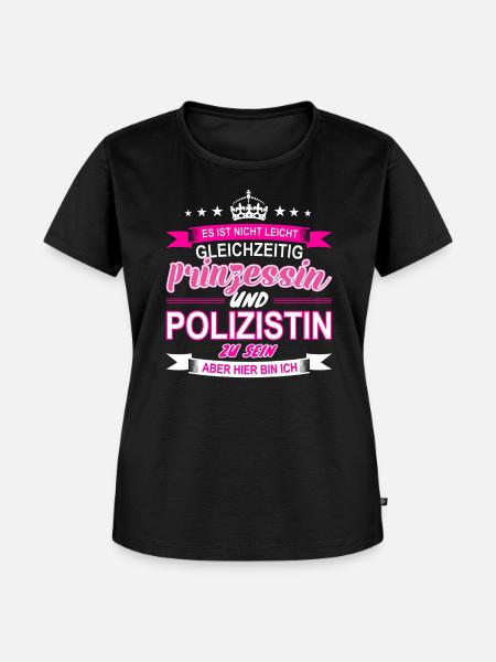 Polizistin - Frauen Premium Bio T-Shirt - Schwarz