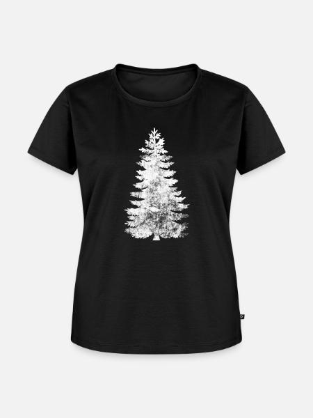 Weihnachtsbaum - Frauen Premium Bio T-Shirt - Schwarz