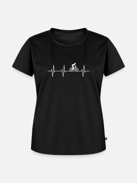 Cyclist funny cycling mountain bike - Women's Premium Organic T-shirt - black