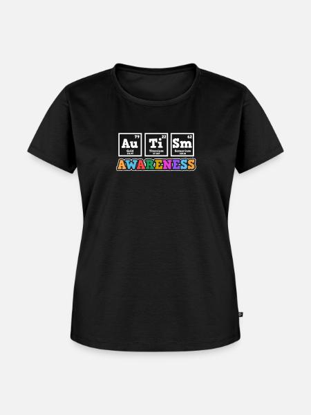 Asperger-Autismus-Bewusstseins-Element-Geschenk - Frauen Premium Bio T-Shirt - Schwarz