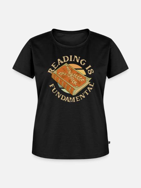 Reading Is Fundamental - Frauen Premium Bio T-Shirt - Schwarz