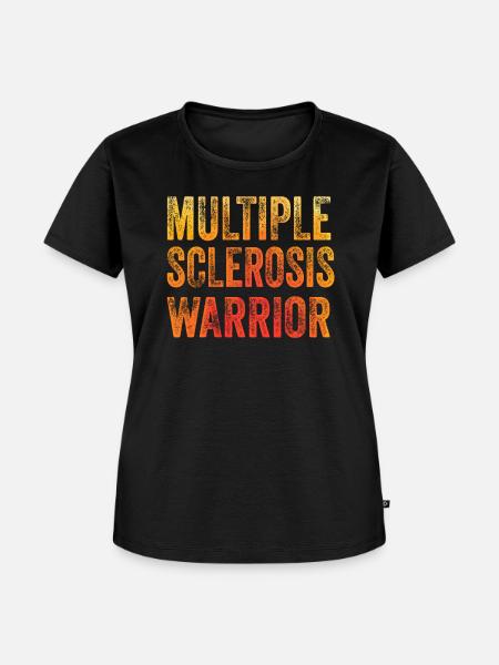 Multiple Sklerose Krieger - Frauen Premium Bio T-Shirt - Schwarz