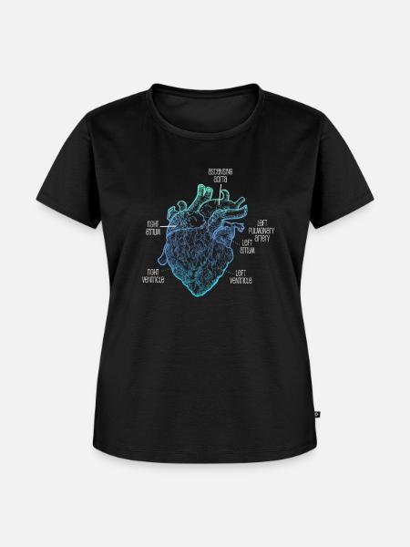 Teile des Herzens - Frauen Premium Bio T-Shirt - Schwarz
