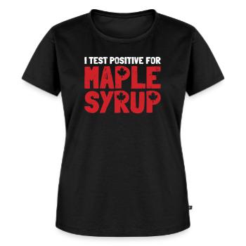 Maple Syrup Maple Tree Sap Tapping Sugaring Tapper - Women's Premium Organic T-shirt - black - Front - Selfina (174cm)