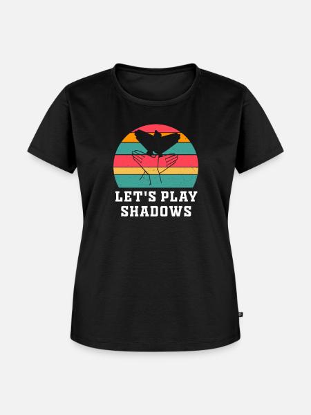 Let's Play Shadows Shadow Puppetry - Frauen Premium Bio T-Shirt - Schwarz