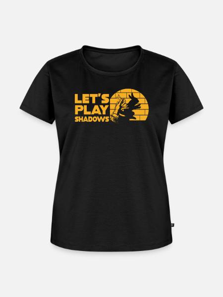 Let's Play Shadows Shadow Puppetry - Frauen Premium Bio T-Shirt - Schwarz