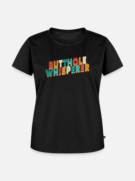 Arschloch-Flüsterer - Frauen Premium Bio T-Shirt - Schwarz