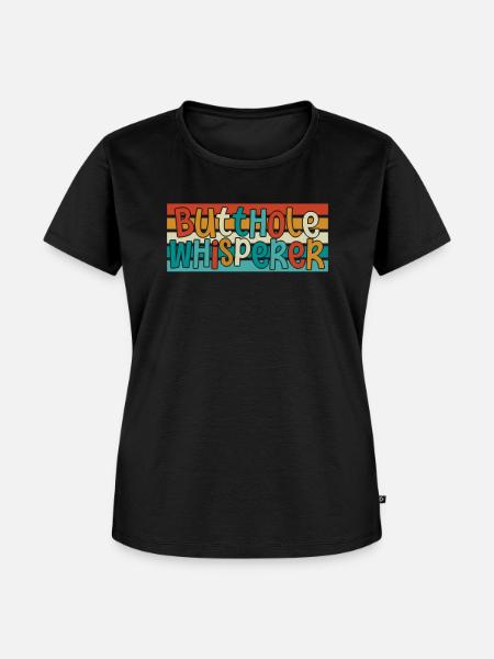 Arschloch-Flüsterer - Frauen Premium Bio T-Shirt - Schwarz