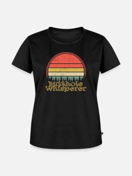 Arschloch-Flüsterer - Frauen Premium Bio T-Shirt - Schwarz