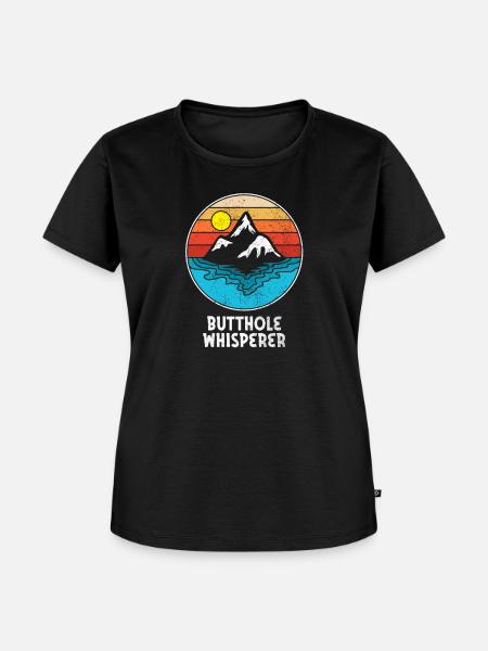 Arschloch-Flüsterer - Frauen Premium Bio T-Shirt - Schwarz
