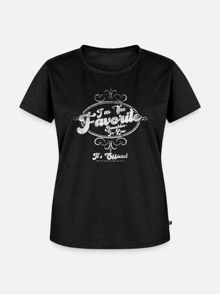 Ich bin die Lieblingsschwiegertochter - Frauen Premium Bio T-Shirt - Schwarz