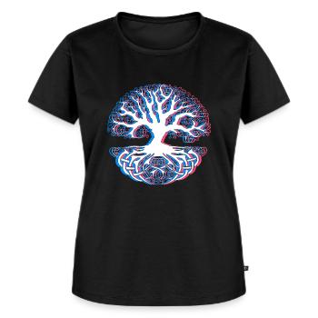 Boom - Vrouwen Premium Bio T-shirt - zwart - Voor - Selfina (174cm)