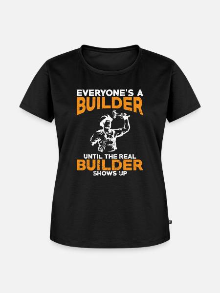 Baumeister Handwerker Bauheer - Frauen Premium Bio T-Shirt - Schwarz