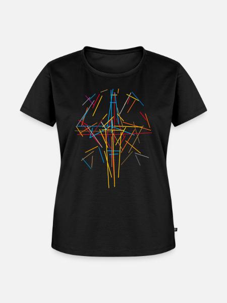 abstrakt - Frauen Premium Bio T-Shirt - Schwarz
