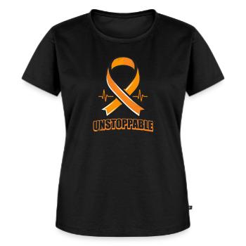 MS Awareness Unstoppable - Women's Premium Organic T-shirt - black - Front - Selfina (174cm)