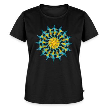 Nektar 1-2 - Frauen Premium Bio T-Shirt - Schwarz - Vorne - Selfina (174cm)