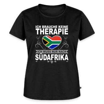 Ich muss nach Südafrika Urlaub Kapstadt Geschenk - Frauen Premium Bio T-Shirt - Schwarz - Vorne - Selfina (174cm)