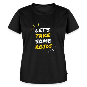 LTSR - T-shirt Premium bio Femme - noir - Devant - Selfina (174cm)