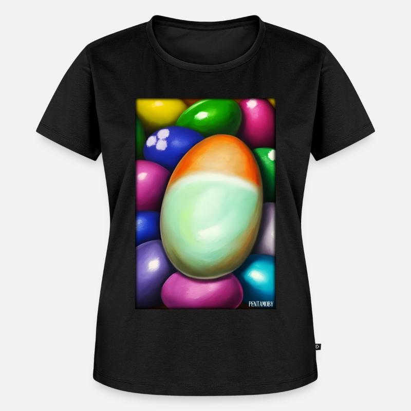 Easter Egg Easter Colorful Eggs Holiday - Women's Premium Organic T-shirt - black
