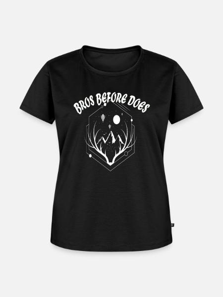 Bros Before Does - Frauen Premium Bio T-Shirt - Schwarz