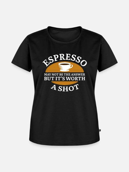 Espresso Shot - Frauen Premium Bio T-Shirt - Schwarz