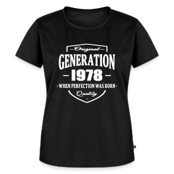 Generation 1978 - T-shirt Premium bio Femme - noir - Devant - Selfina (174cm)