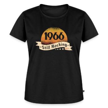 1966 - Women's Premium Organic T-shirt - black - Front - Selfina (174cm)