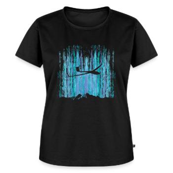 Glider Glider Glider Glider - Women's Premium Organic T-shirt - black - Front - Selfina (174cm)