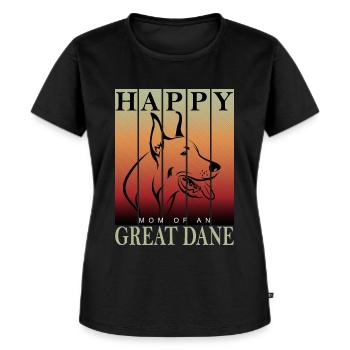 Deutsche Dogge - Happy Great Dane Maman - T-shirt Premium bio Femme - noir - Devant - Selfina (174cm)