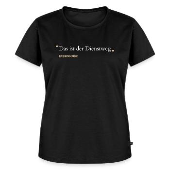 Spruch Lustiger Beamter Staat Beamten Humor - Frauen Premium Bio T-Shirt - Schwarz - Vorne - Selfina (174cm)