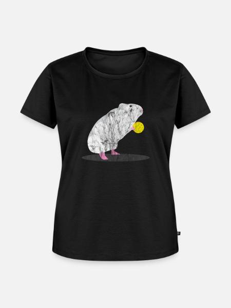 Tiere Ratte und Käse - Frauen Premium Bio T-Shirt - Schwarz