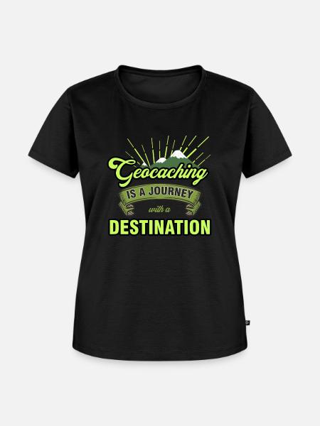 geocaching - Frauen Premium Bio T-Shirt - Schwarz