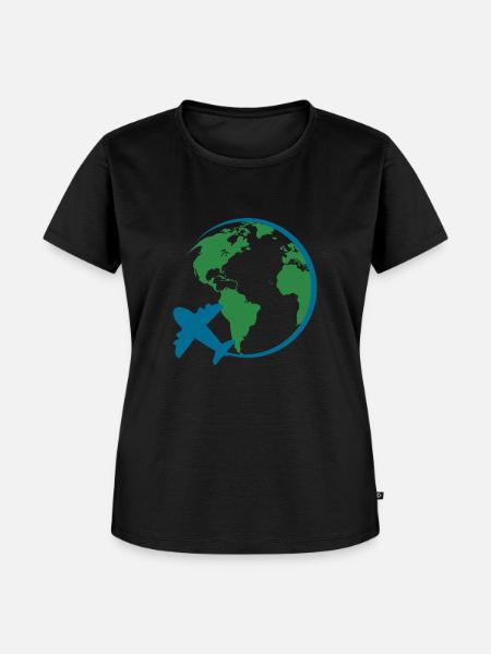 Weltreise - Frauen Premium Bio T-Shirt - Schwarz