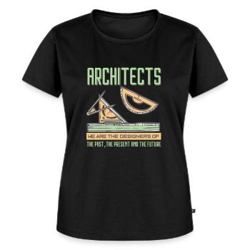 Architekt - Frauen Premium Bio T-Shirt - Schwarz - Vorne - Selfina (174cm)