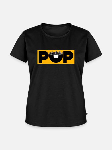 Pop Musik - Frauen Premium Bio T-Shirt - Schwarz