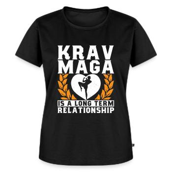 Krav Maga Apparel Israélien Self - T-shirt Premium bio Femme - noir - Devant - Selfina (174cm)