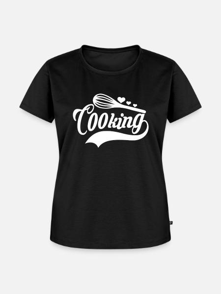 Cooking Kochen - Frauen Premium Bio T-Shirt - Schwarz
