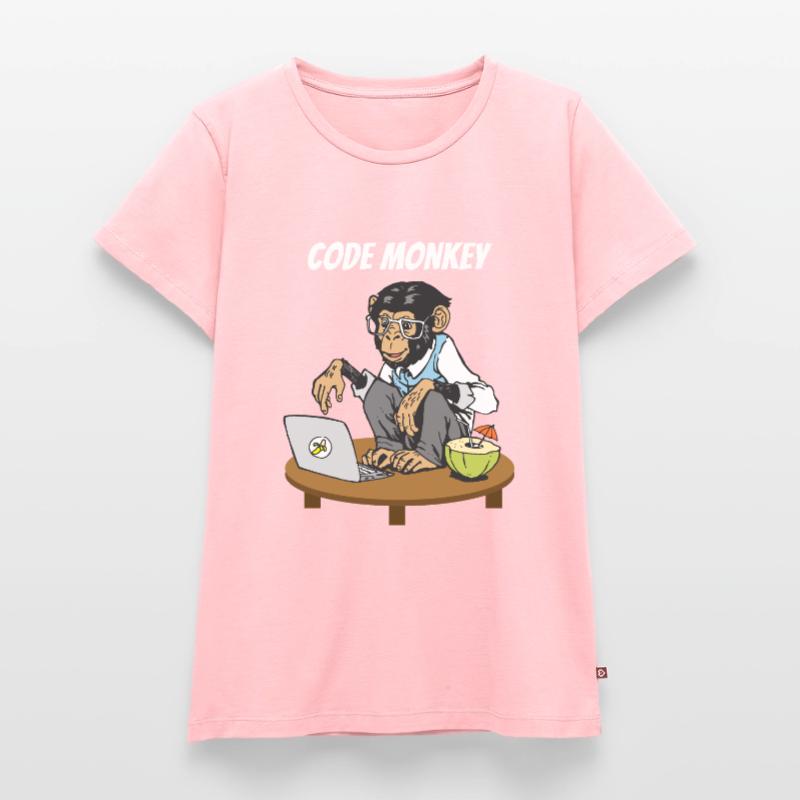 Monkey Code Progammier Singe Coding Monkeys T-shirt Premium bio Femme