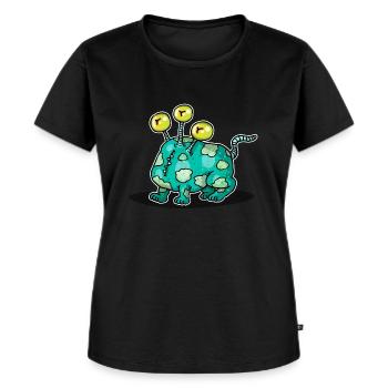 Creature.png - Frauen Premium Bio T-Shirt - Schwarz - Vorne - Selfina (174cm)