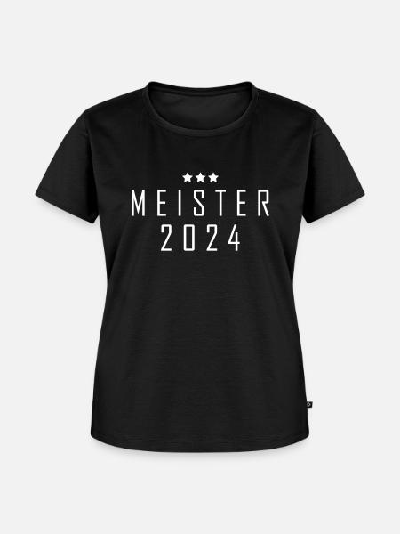 Meister 2024 Aufstiegstrikot - Frauen Premium Bio T-Shirt - Schwarz