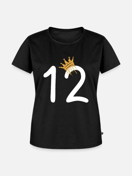 12 - Frauen Premium Bio T-Shirt - Schwarz