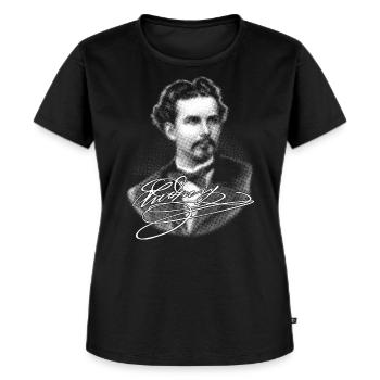 Da Kini - weiße Edition - Frauen Premium Bio T-Shirt - Schwarz - Vorne - Selfina (174cm)