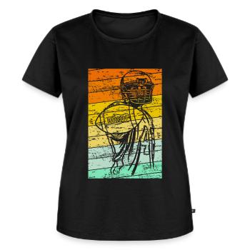 American Football Quarterback - Frauen Premium Bio T-Shirt - Schwarz - Vorne - Selfina (174cm)